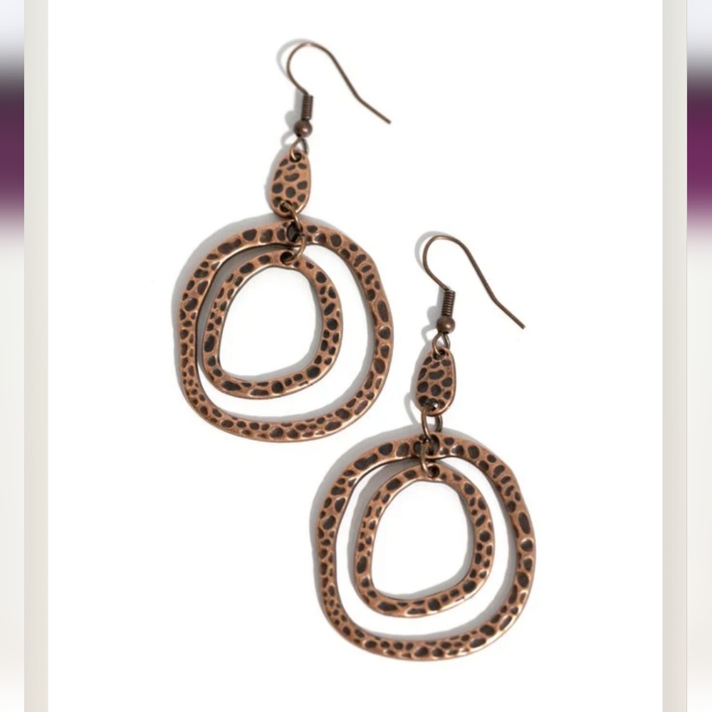 Paparazzi Scalding Haute Copper Earrings